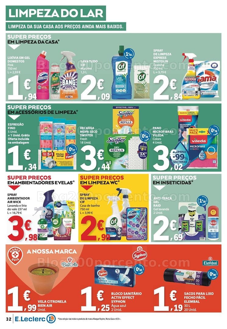 Antevisão Folheto E-LECLERC Promoções de 16 a 22 julho